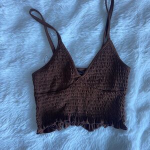 rue 21 brown tank top